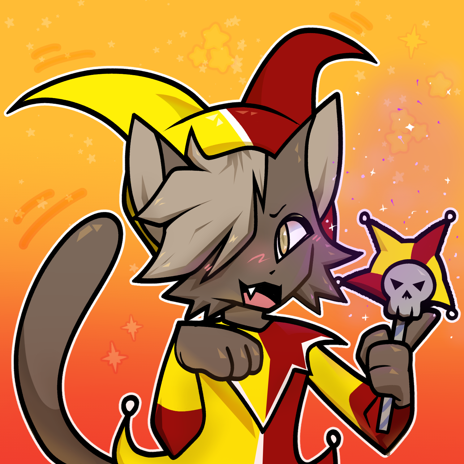 Sam, flamboyant.