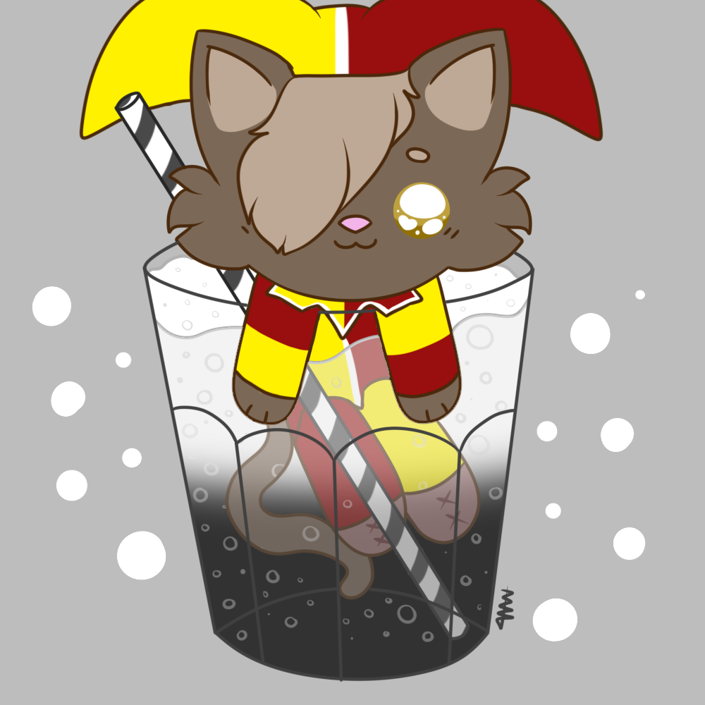 Sam, in some undisclosed fizzy drink.